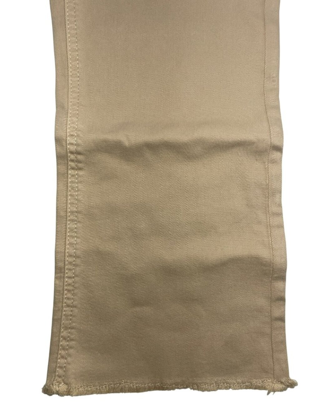 Renuar Beige High-Rise Flared Pants Frayed Hem Comfy Women's Size 2 MSRP$110 NWT - Picture 3 of 11
